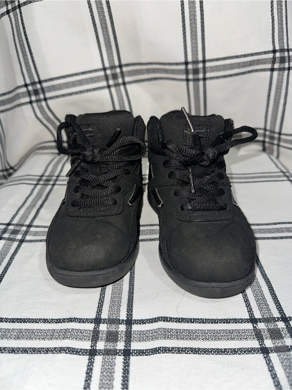 Fila Kids Black High-Top Lace-Up Sneakers